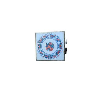 Square‎ Mirror Compact With Double Mirror And Vintage Vanity Decor Floral